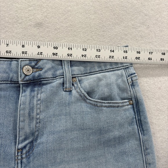 LuLaRoe With Love Straight Leg Jeans Womens 28 Ankle Raw Hem Stretch Denim Pants - Picture 6 of 13